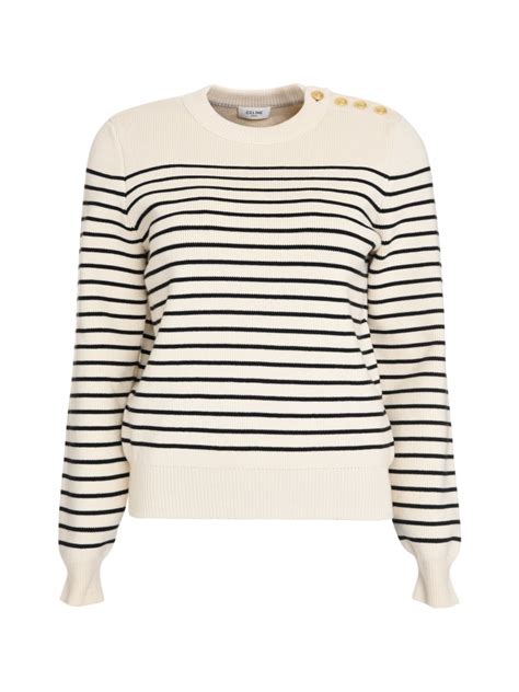 celine stripe jumper|real real celine sweaters.